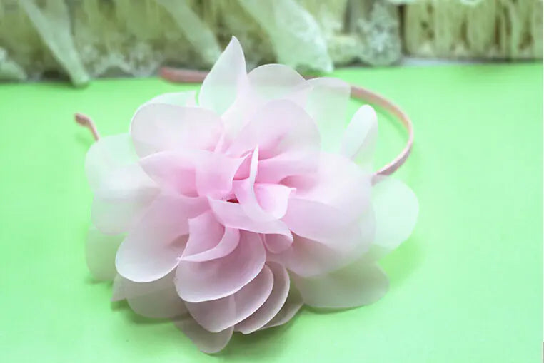 Korean style large floral hair accessories for kids