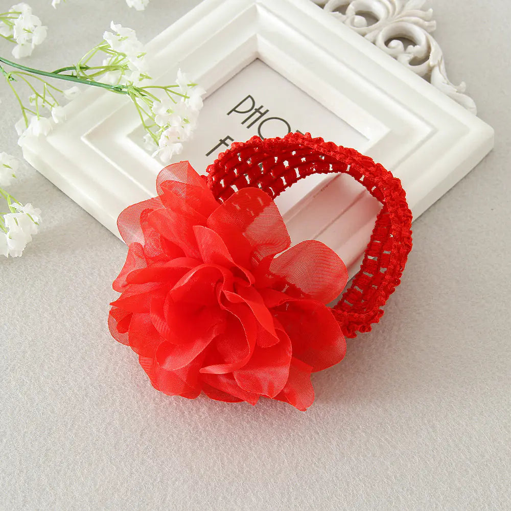 Korean style large floral hair accessories for kids