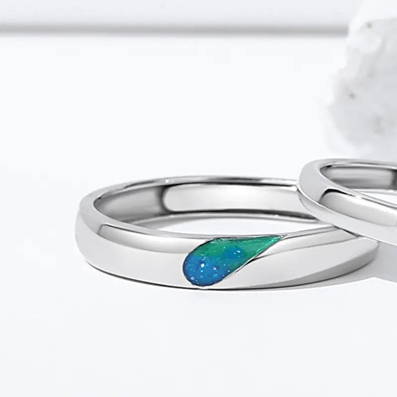 Sterling Silver Senz Fit Couple Rings