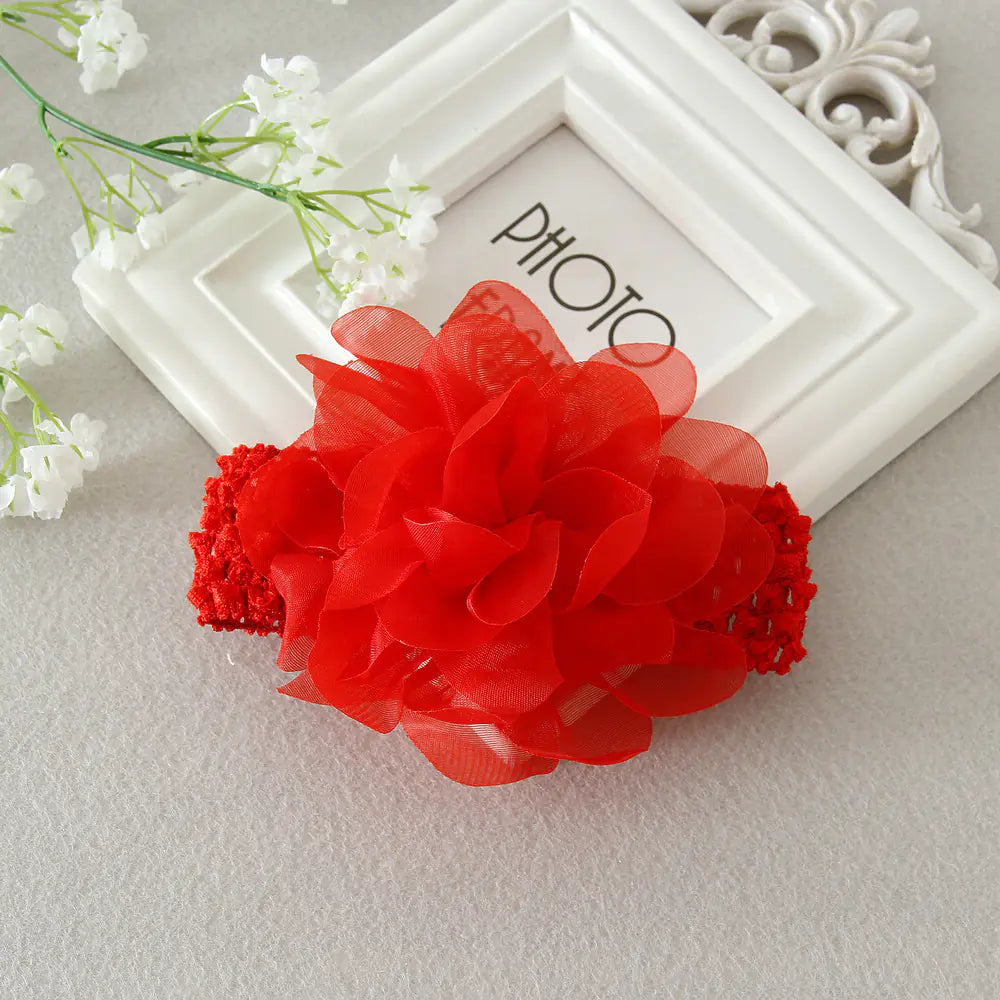 Korean style large floral hair accessories for kids