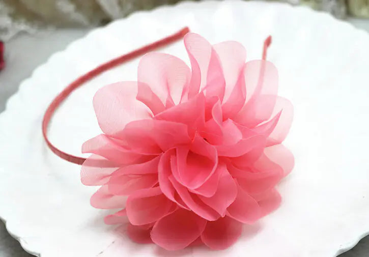 Korean style large floral hair accessories for kids